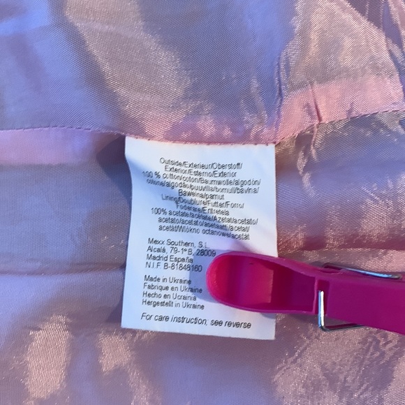 Mexx Two fine herringbone pants. Grey with pink lining. Size 10 - Picture 8 of 10